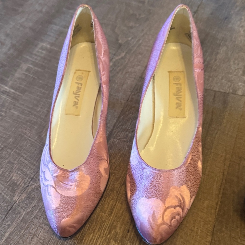Elegant Pink Floral Heels